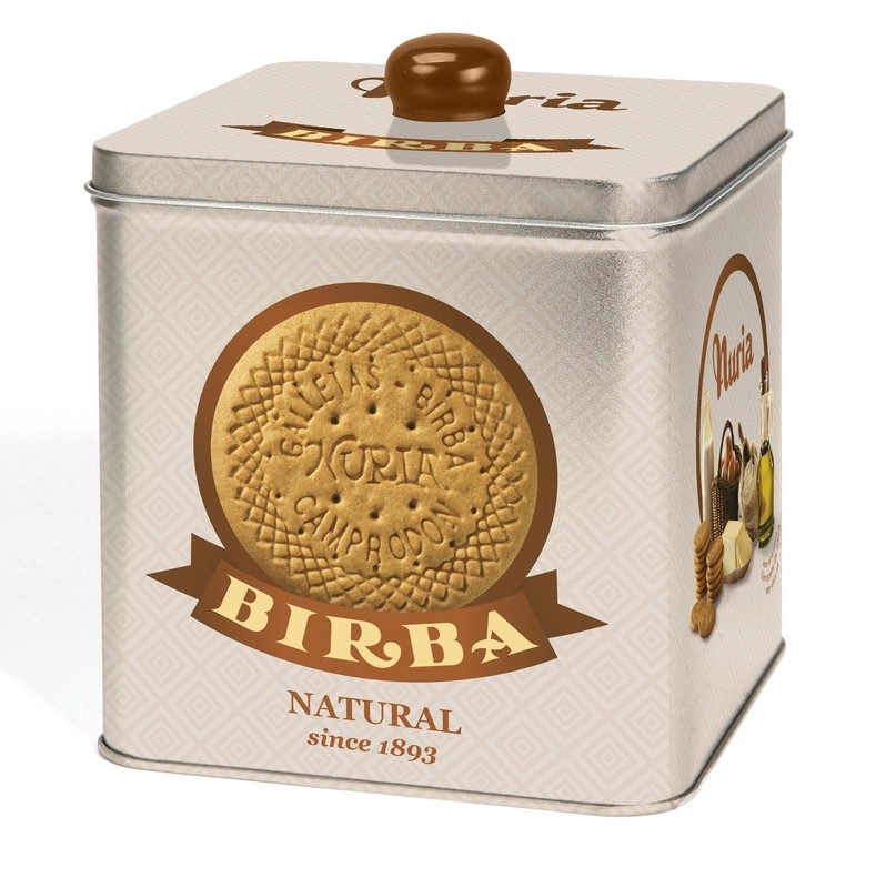 Biscuiti Clasic Original Lata cutie Metalica Nuria 580G 0